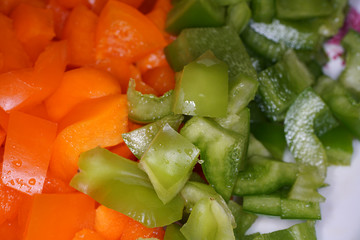 Peppers photographed in our german kitchen with macro