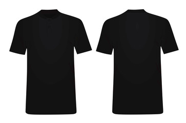 Black forge polo shirt. vector illustration