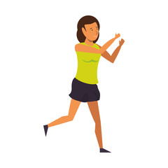 fitness sport exercise lifestyle cartoon