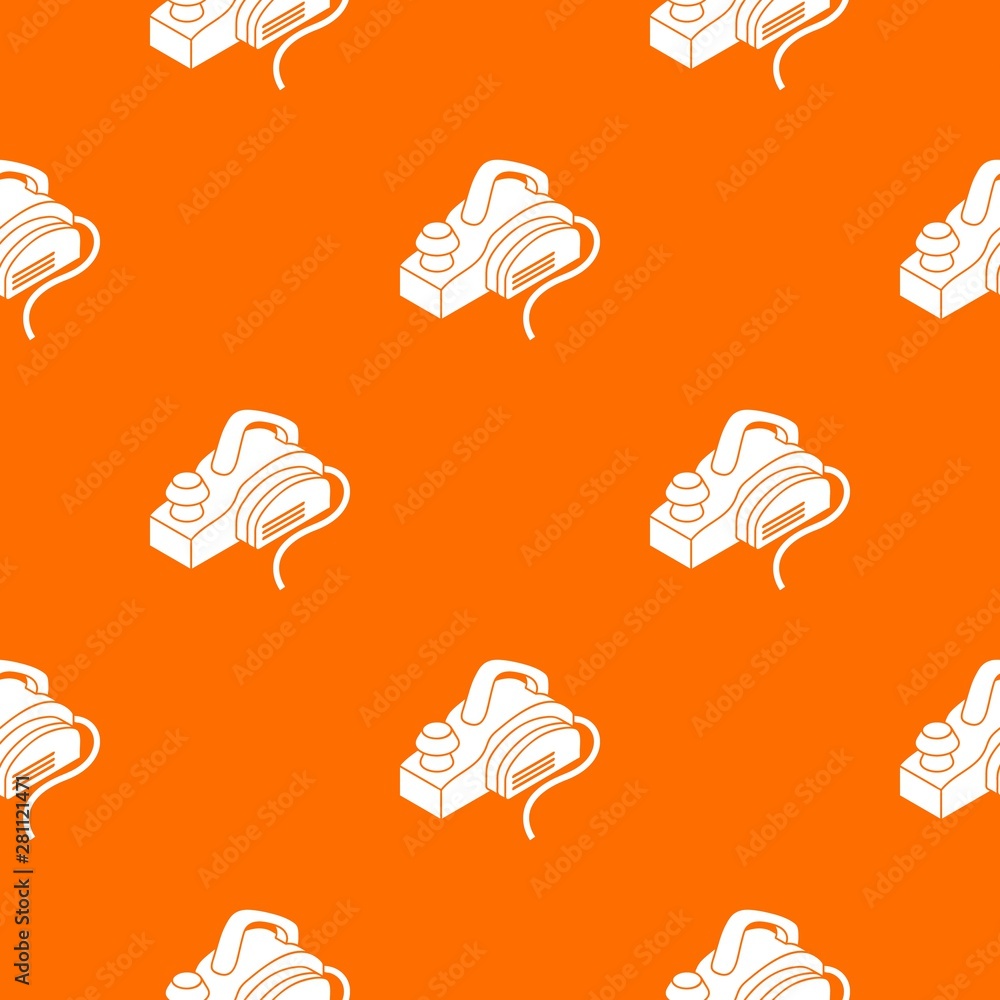 Poster hand power tool pattern vector orange for any web design best