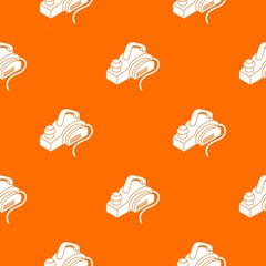 Hand power tool pattern vector orange for any web design best