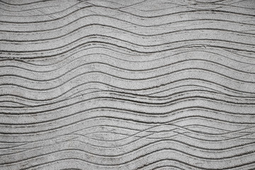 Rough concrete waves lines pattern texture grunge background surface