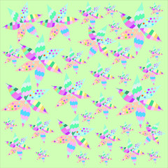 gentle background colors no stroke graphical elements