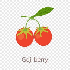 Goji berry icon. Isometric illustration of goji berry vector icon for web