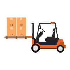 shipping logistic delivery cargo cartoon