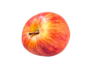 juicy sweet red apple isolated on white close up