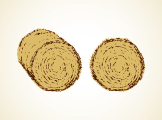 Haystack. Vector drawing