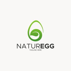 NATURE EGG UNIQUE LOGO DESIGN