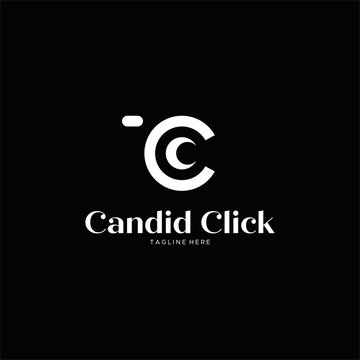 CANDID CLICK CAMERA LOGO DESIGN UNIQUE