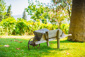 Vintage 19th century wooden cart