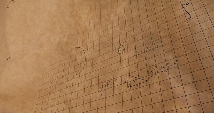Mathematical equations and figures 4k