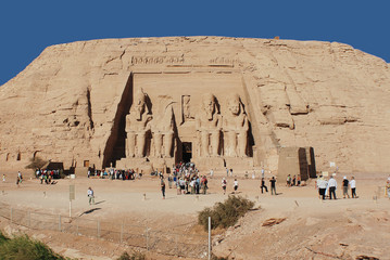 The Abu Simbel temples are two massive rock temples in Abu Simbel in Nubia, southern Egypt.The...