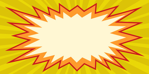 Pop art comic bubble