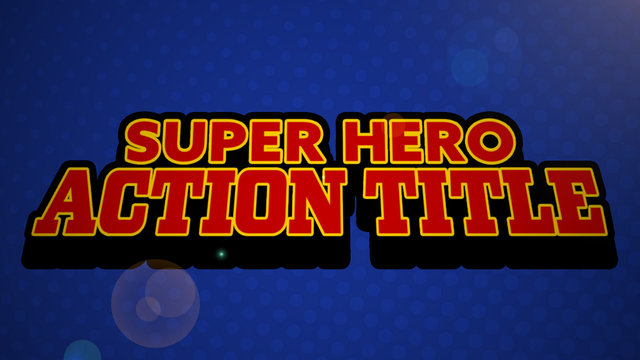 Super Hero Action Title