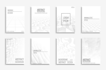 Collection of vector abstract contemporary templates, covers, placards, brochures, banners, flyers, backgrounds.