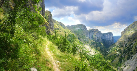 A breathtaking panoramic view of Mountain Tymfi in Epirus - Greece