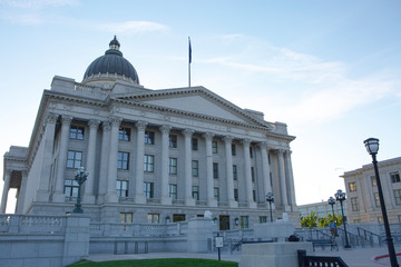 historic building church vintage lights through branches city hall