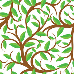 seamless pattern with leaves