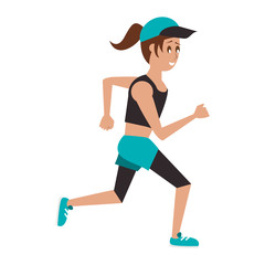 fitness sport excercise lifestyle cartoon