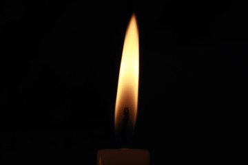 candle with fire
