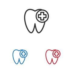 Tooth and plus icon