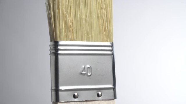 Pincel sobre fondo gris, modelo 40