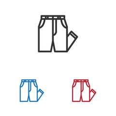 Pants vector icon