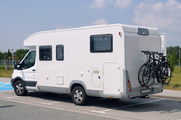 The way of spending holidays. Traveling in a motorhome.