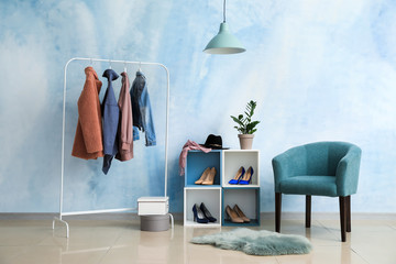 Stylish interior of modern hall