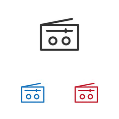 Radio vector icon