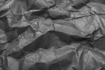 Texture of crumpled paper, closeup