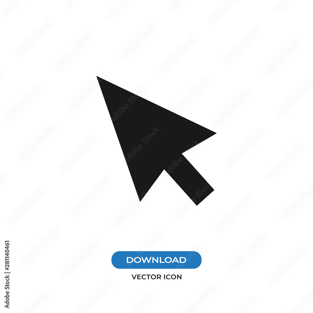 Poster cursor icon isolated on white background. cursor icon in trendy design style. cursor vector icon mod
