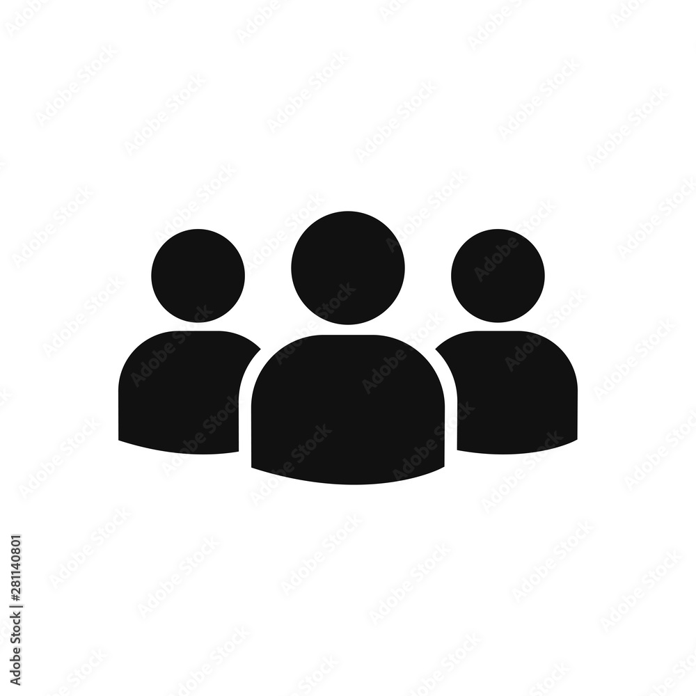 Aufkleber group vector icon in modern design style for web site and mobile app