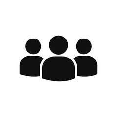 Group vector icon in modern design style for web site and mobile app