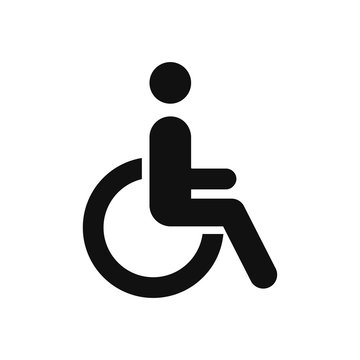 Disabled vector icon in modern design style for web site and mobile app