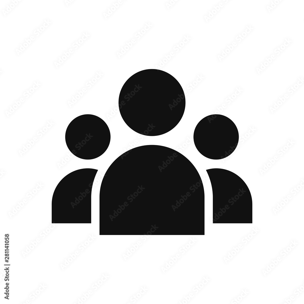 Aufkleber group vector icon in modern design style for web site and mobile app