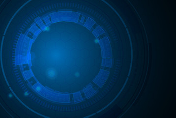 Futuristic and abstract background,Head up display concept.Vector EPS 10 illustration.