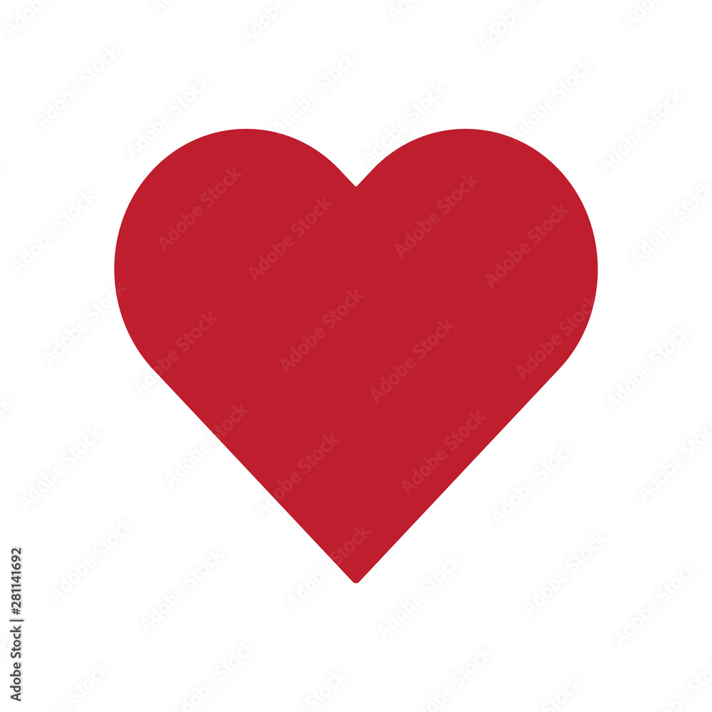 Aufkleber heart vector icon in modern design style for web site and mobile app