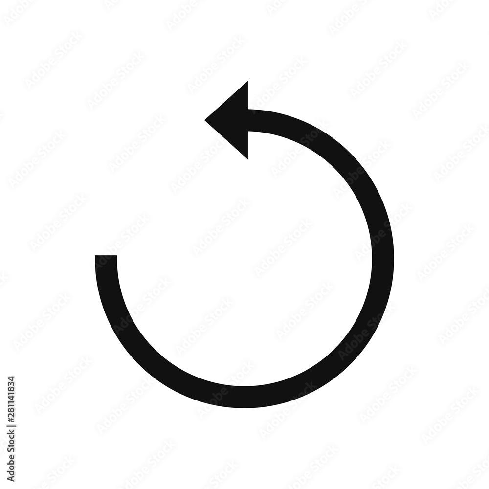 Poster reload vector icon in modern design style for web site and mobile app