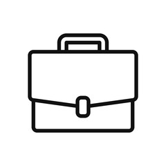 Briefcase vector icon in modern design style for web site and mobile app