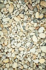 beautiful stones by the sea on nature background