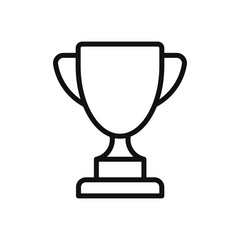 Trophy icon vector. Simple trophy sign in modern design style for web site and mobile app. EPS10