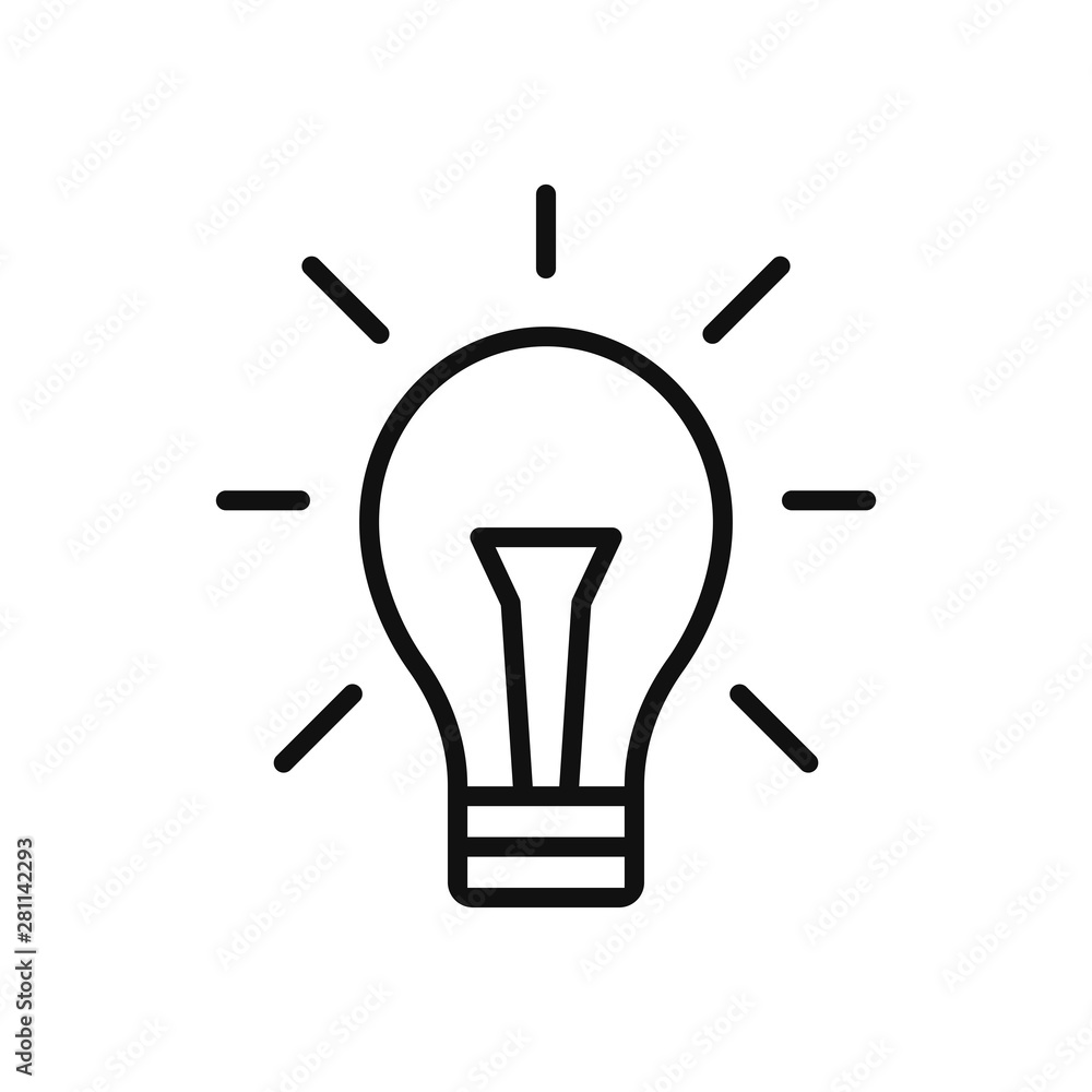Poster idea icon vector. simple idea sign in modern design style for web site and mobile app. eps10