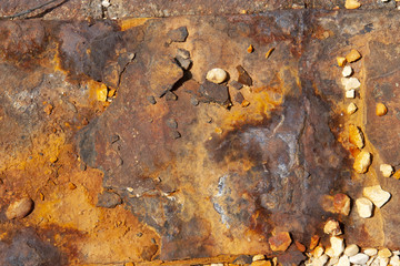 Pattern in metallo arruginito 