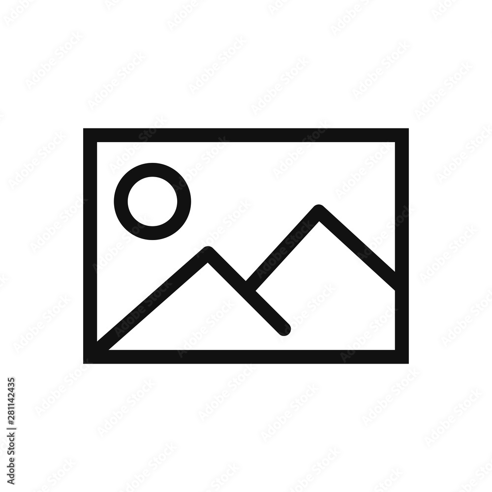Poster picture icon vector. simple picture sign in modern design style for web site and mobile app. eps10