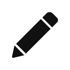 Pencil icon vector. Simple pencil sign in modern design style for web site and mobile app. EPS10