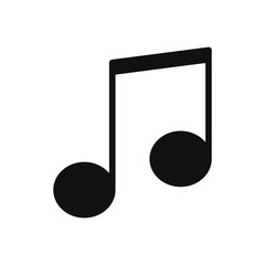 Music icon vector. Simple music sign in modern design style for web site and mobile app. EPS10