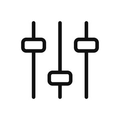 Filter control icon vector. Simple filter control sign in modern design style for web site and mobile app. EPS10