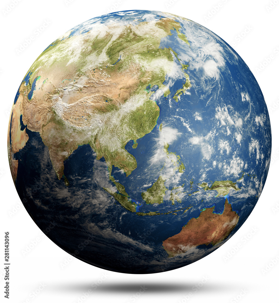 Wall mural planet earth globe - south-east asia