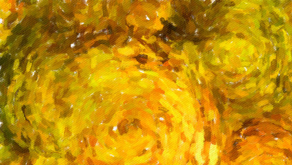 Abstract texture background. Digital painting in Vincent Van Gogh style artwork. Hand drawn artistic pattern. Modern art. Good for printed pictures, postcards, posters or wallpapers and textile print.